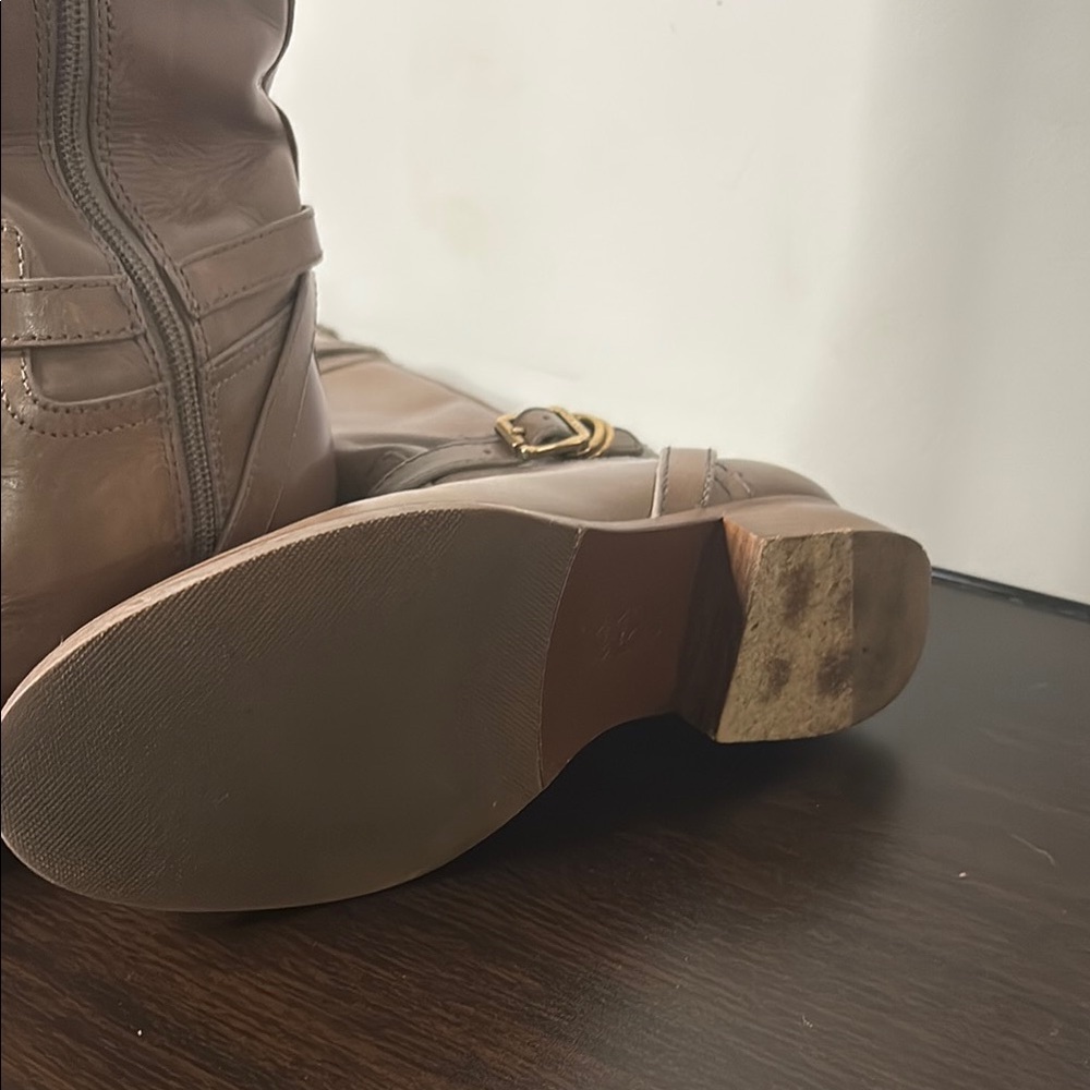 Tory Burch Tan Leather Riding Boots - Picture 8 of 16